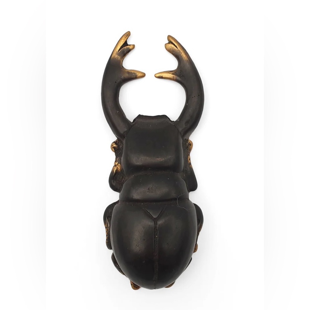 Fern Bali Artisan Brass Atlas Beetle Insect Bottle Opener Fair Trade